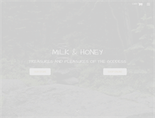 Tablet Screenshot of milk-and-honey.com